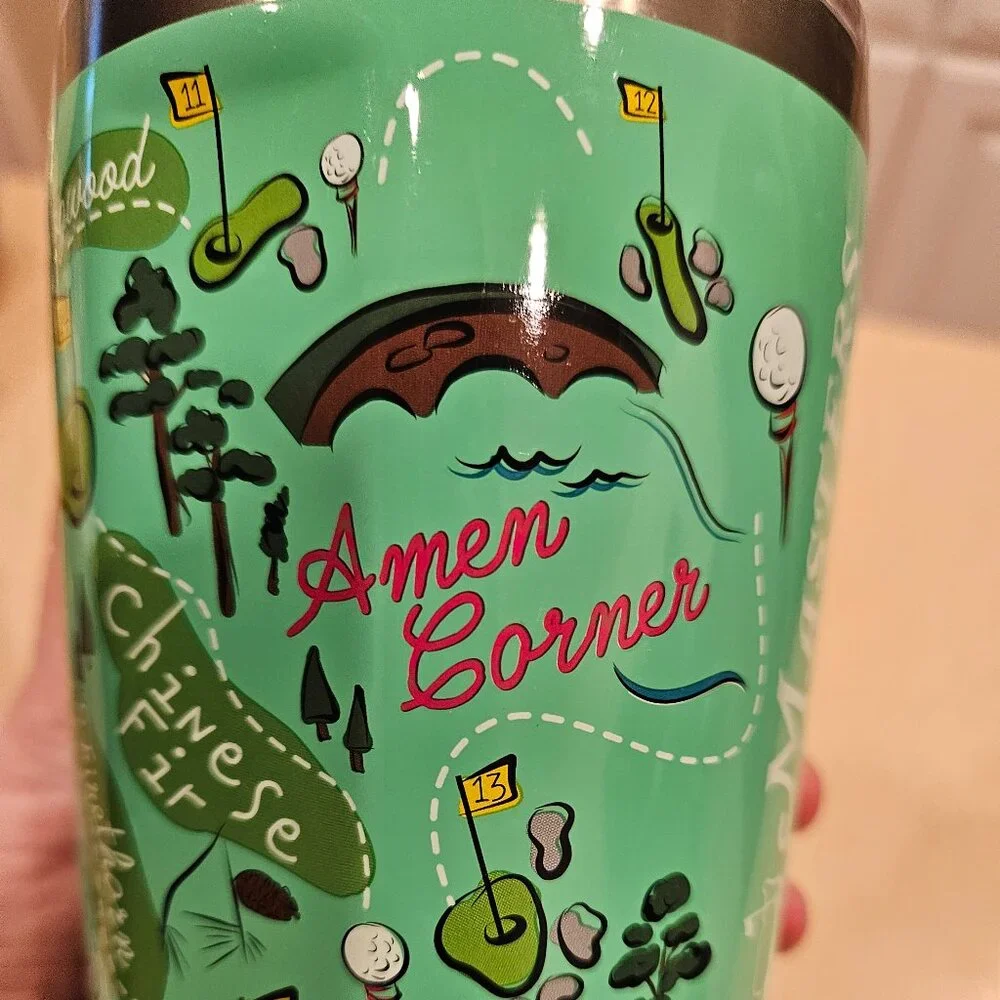 RARE MASTERS AUGUSTA NATIONAL 2019 COLLECTIBLE CORKCICLE HOLES TUMBLER WOODS